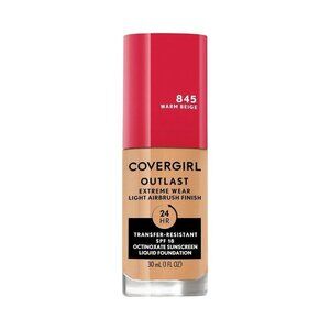 COVERGIRL Outlast Extreme Wear 3-In-1 Foundation 845 Warm Beige 1 Fl Oz
